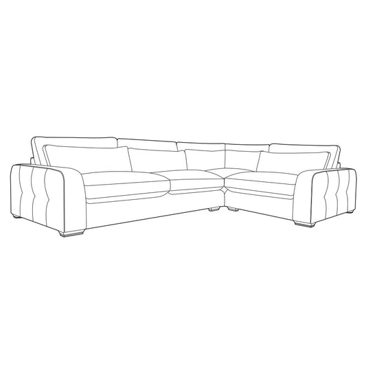 Corleone 2 Corner 1 Sofa - Pieces For Places
