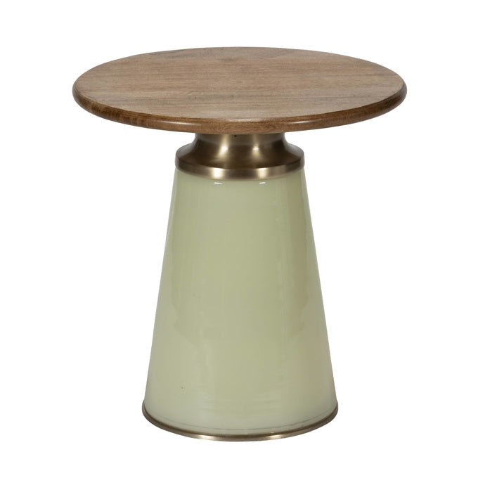 Curio Glass & Mango Wood Coffee Table