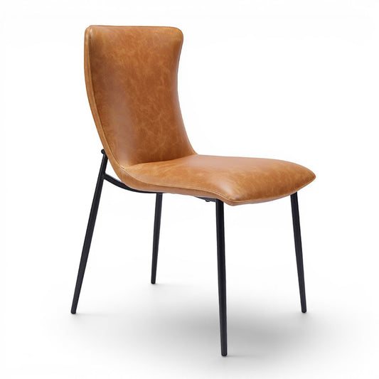 Ella Tan PU Leather Dining Chair