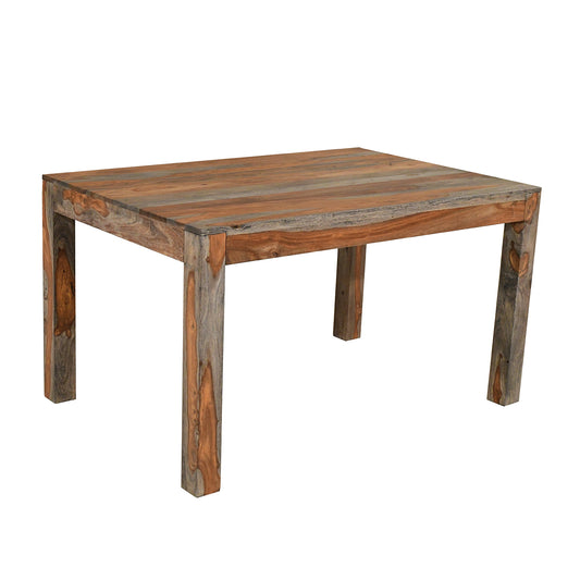 Boxy Stopa Sheesham Small Dining Table - Pieces For Places