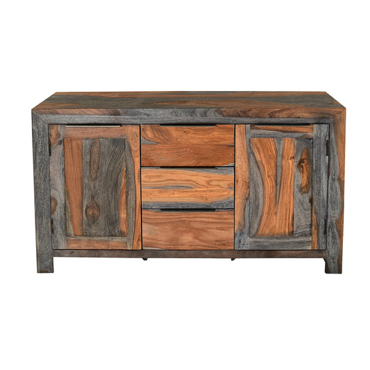 Boxy Stopa Sheesham 2 Door 3 Drawer Sideboard - Pieces For Places