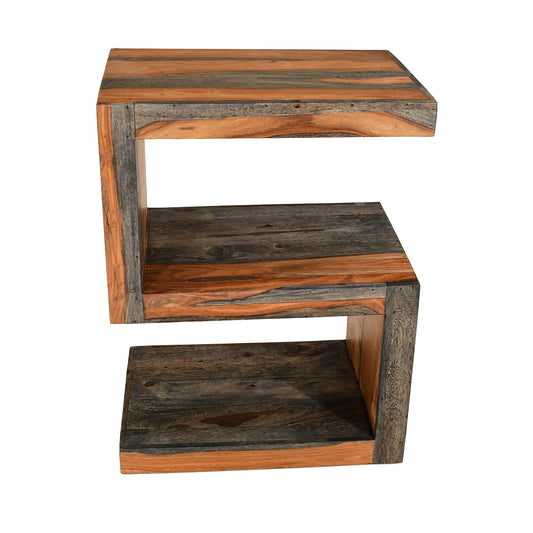 Boxy Stopa Sheesham "S" Side Table - Pieces For Places