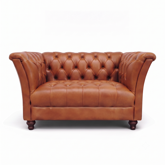 Garswood Leather Chesterfield Snuggler