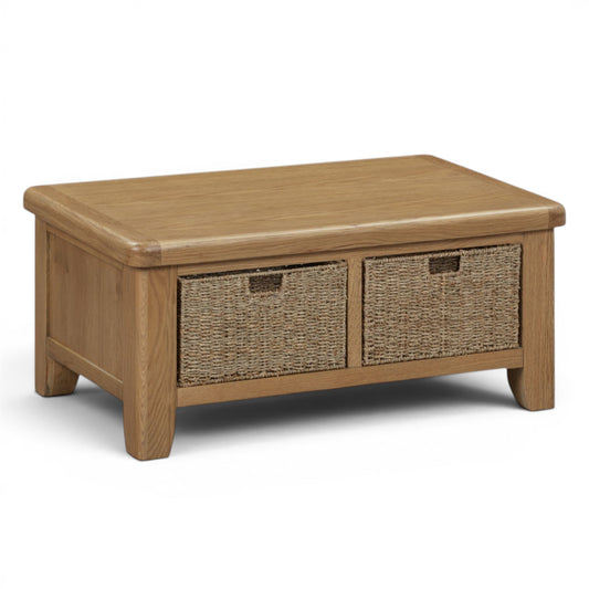 Harrogate Oak Basket Coffee Table