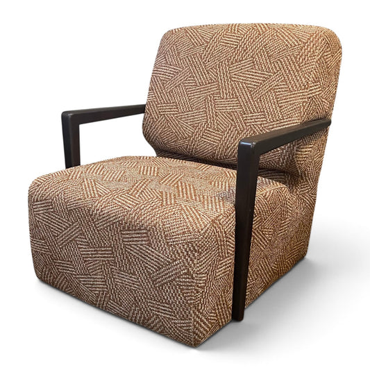 Laila Swivel Chair in Jute Terracotta - Ex Display