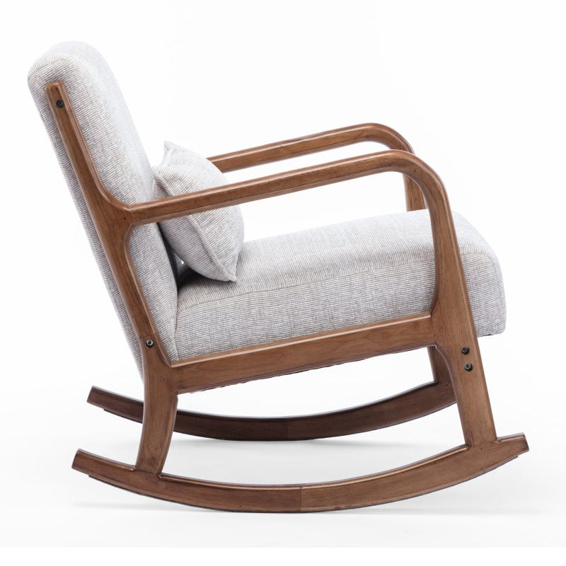 Iris Rocking Chair in Natural Chenille - Pieces For Places