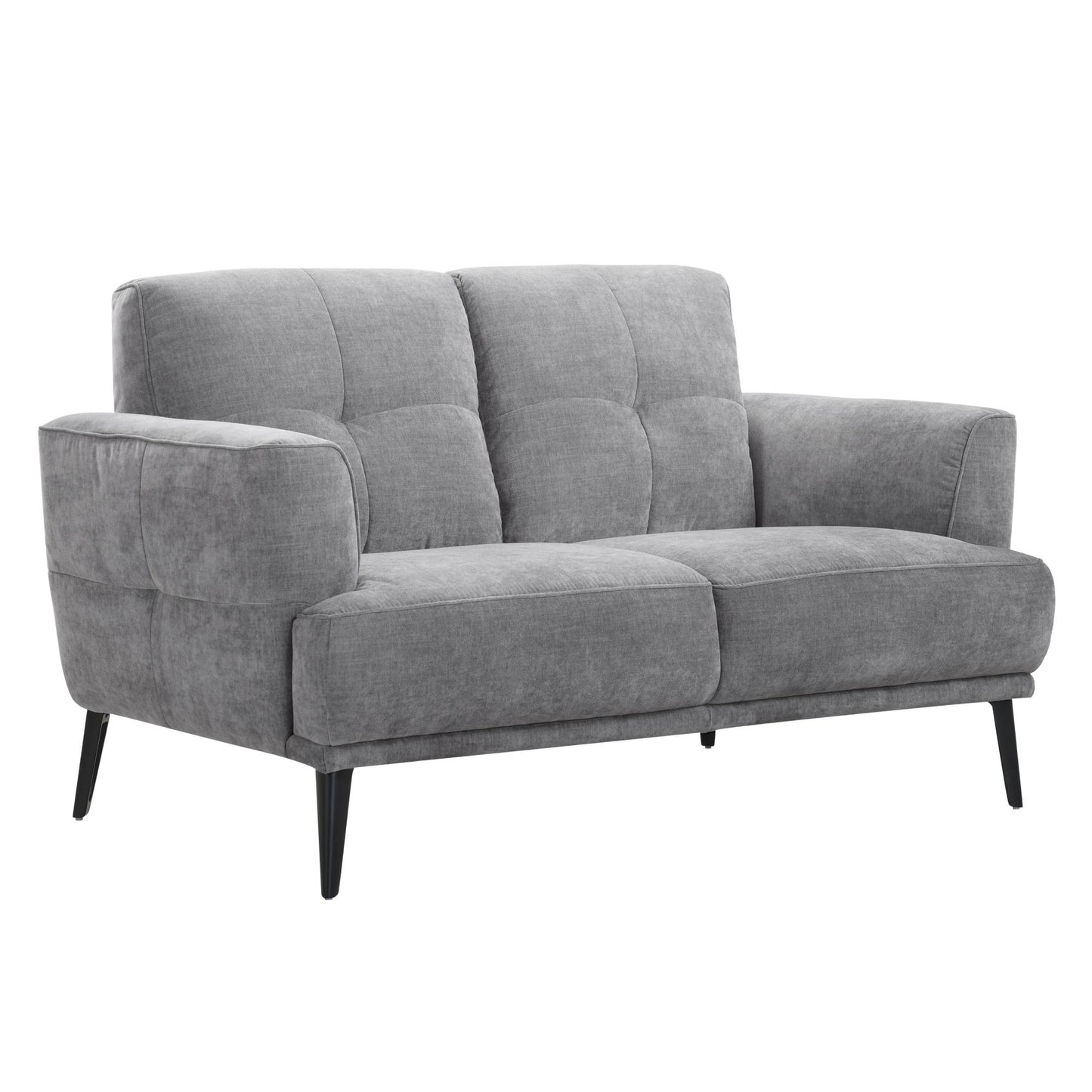 Jia 2 Seater Grey Fabric Sofa - Pieces For Places