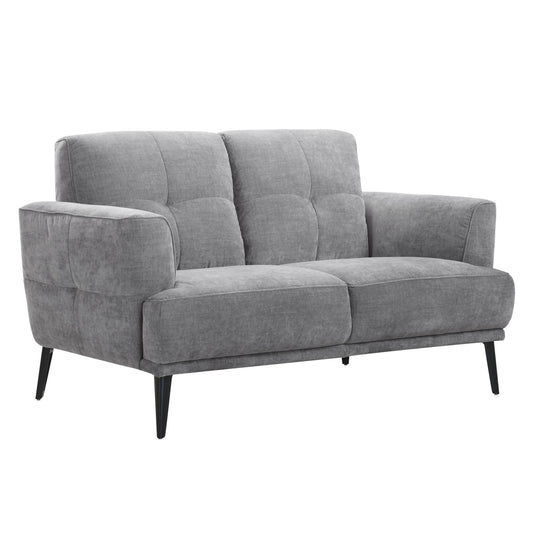 Jia 2 Seater Grey Fabric Sofa - Pieces For Places