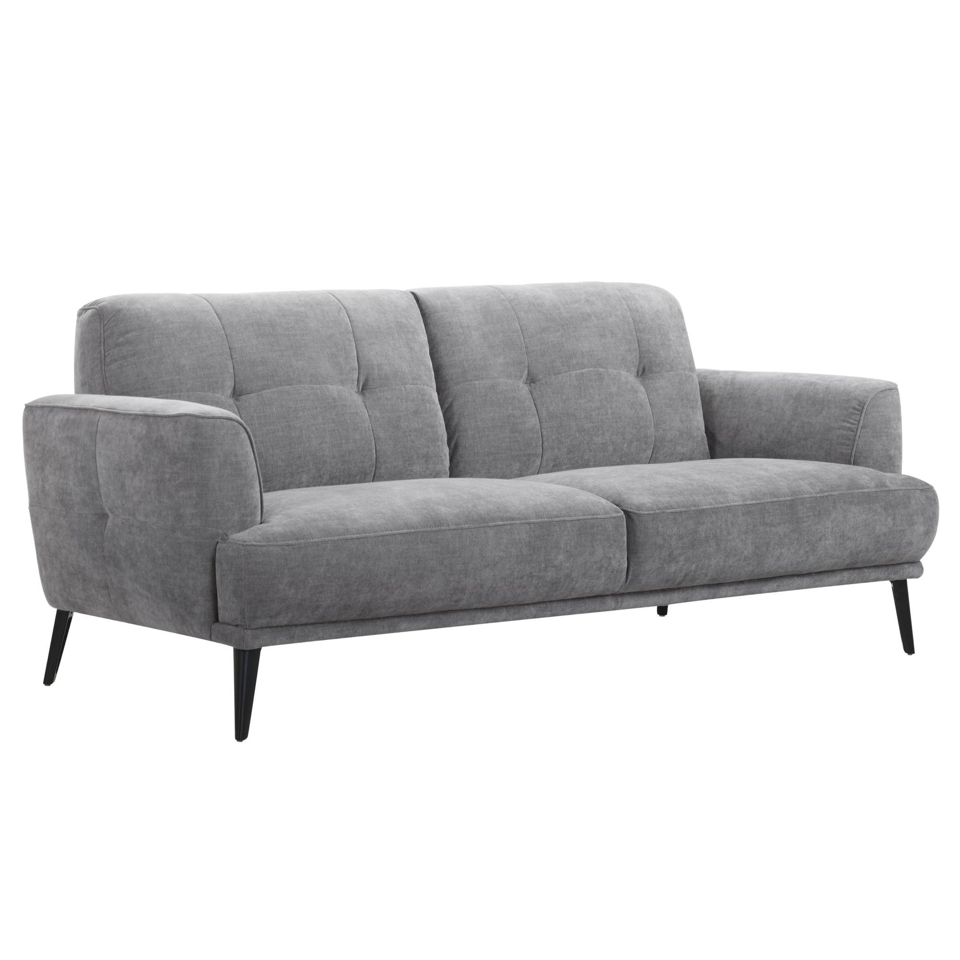 Jia 3 Seater Grey Fabric Sofa - Pieces For Places