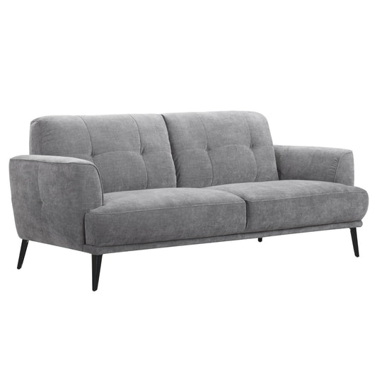 Jia 3 Seater Grey Fabric Sofa - Pieces For Places