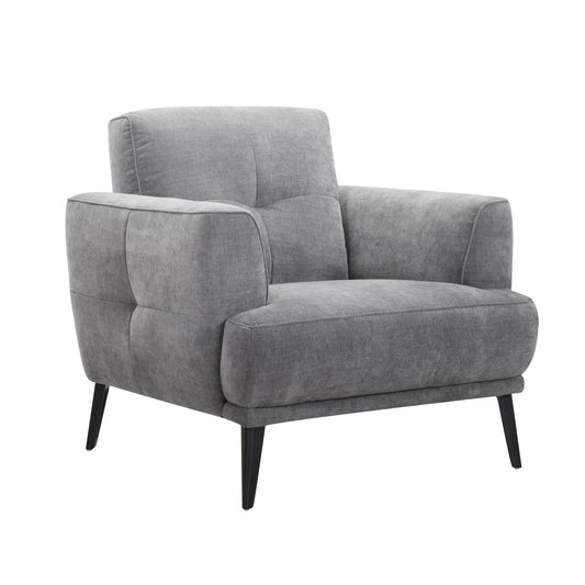 Jia Grey Fabric Armchair - Pieces For Places