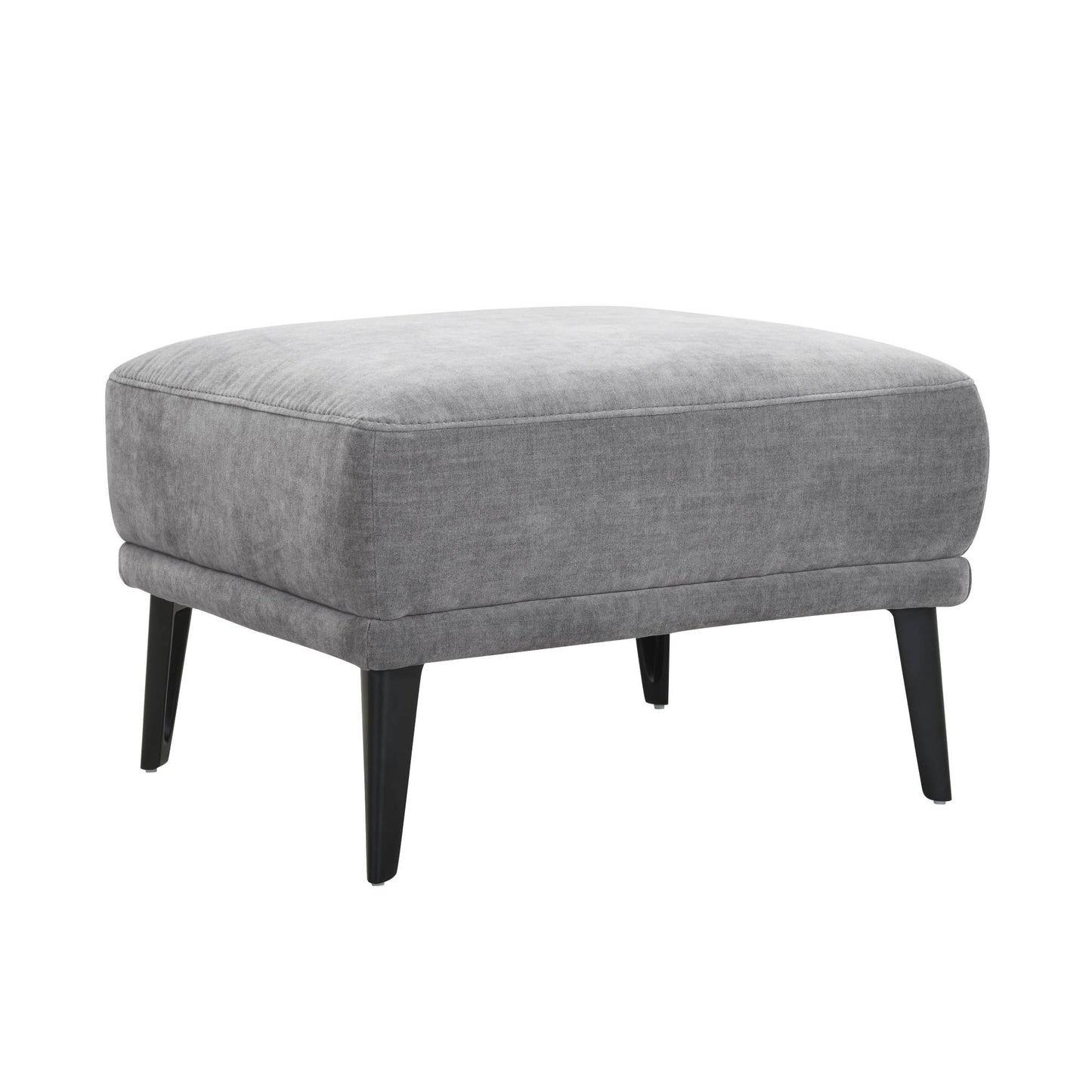 Jia Grey Fabric Footstool - Pieces For Places