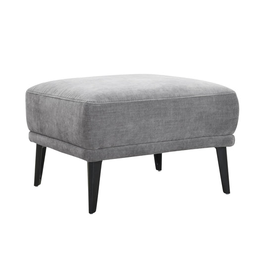 Jia Grey Fabric Footstool - Pieces For Places