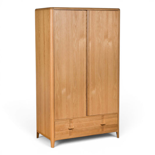 Maddison Oak Double Wardrobe