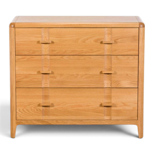 Maddison Oak 3 Drawer Chest