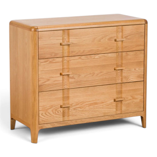 Maddison Oak 3 Drawer Chest