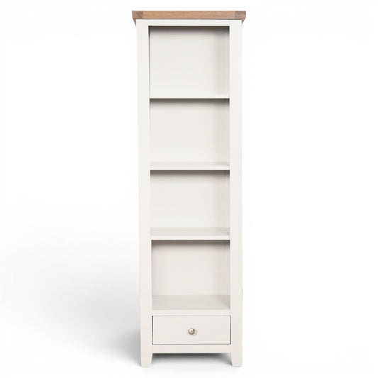 Marlowe White Oak Slim Bookcase