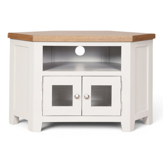 Marlowe White Oak Glazed TV Unit