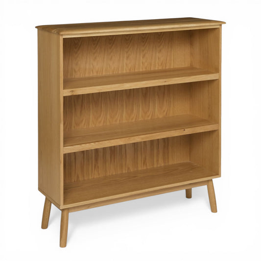 Malmback Oak Wide Bookcase