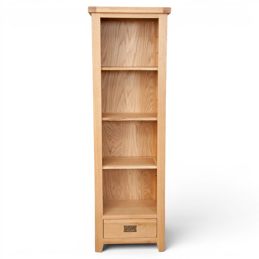Marlowe Natural Oak Slim Bookcase