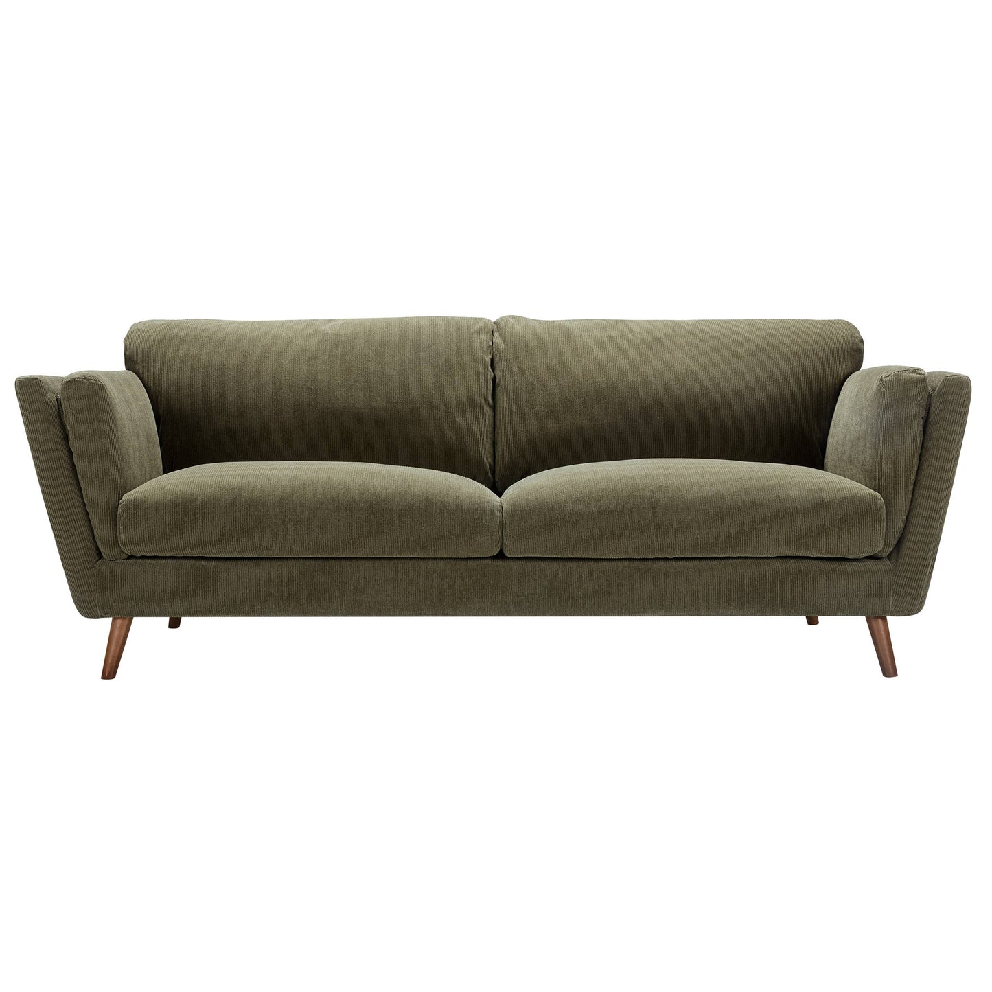 Nova - 3 Seater Moss Dark Green Corduroy - Pieces For Places