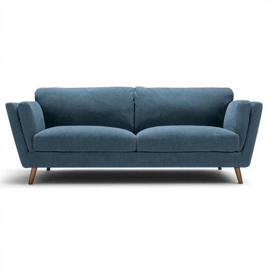Nova - 3 Seater Moss Blue Corduroy - Pieces For Places