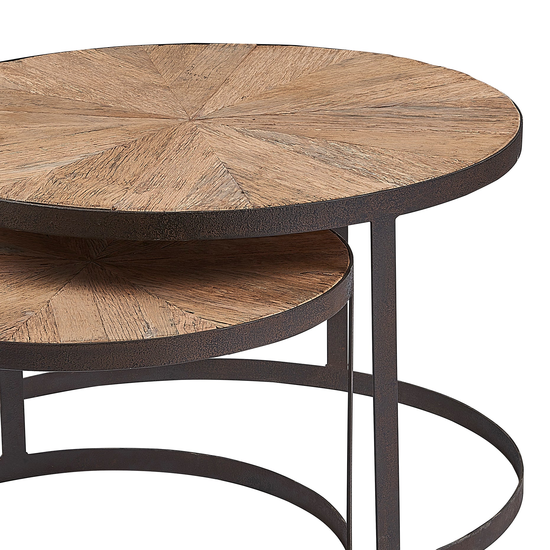 Oyster Reclaimed Oak Nest Of Tables - Pieces For Places