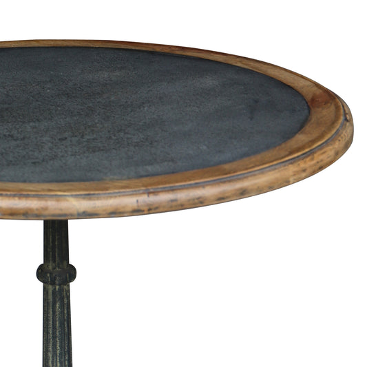 Oyster Round Table with Zinc Top - Pieces For Places
