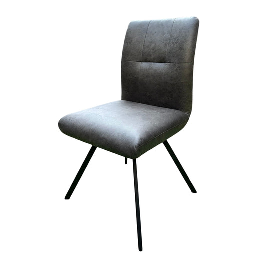 Selmy 2 Charcoal Swivel Dining Chair - Pieces For Places