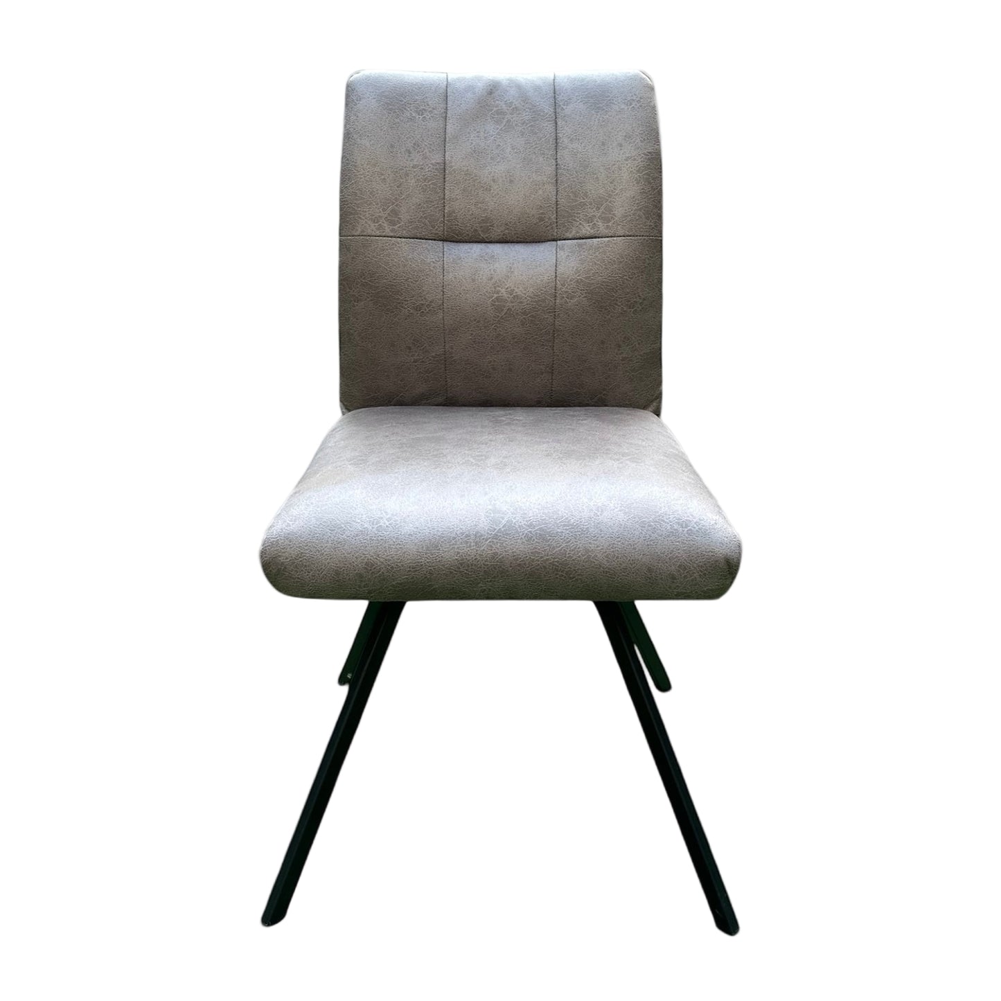 Selmy 2 Steel PU Swivel Dining Chair - Pieces For Places