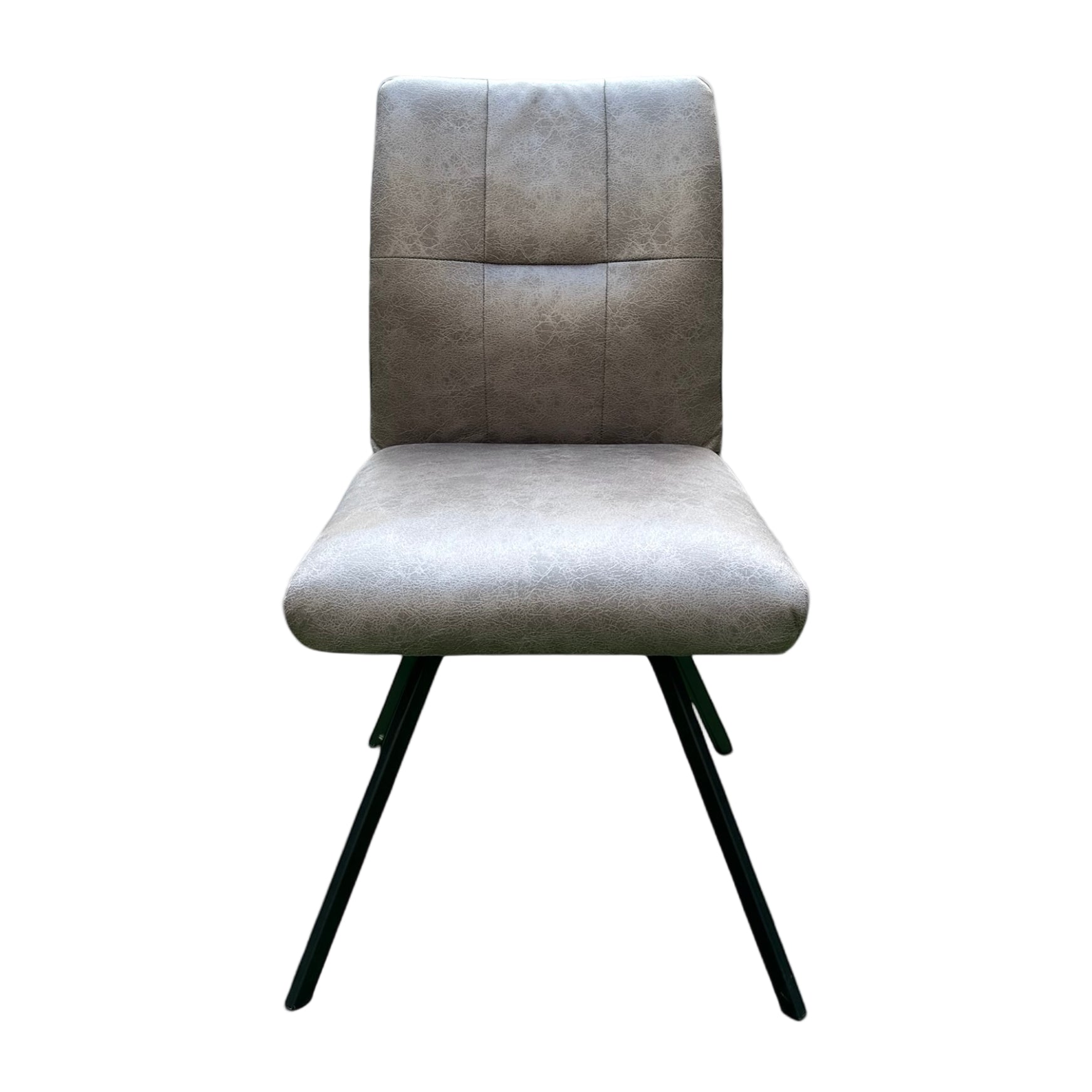 Selmy 2 Steel PU Swivel Dining Chair - Pieces For Places
