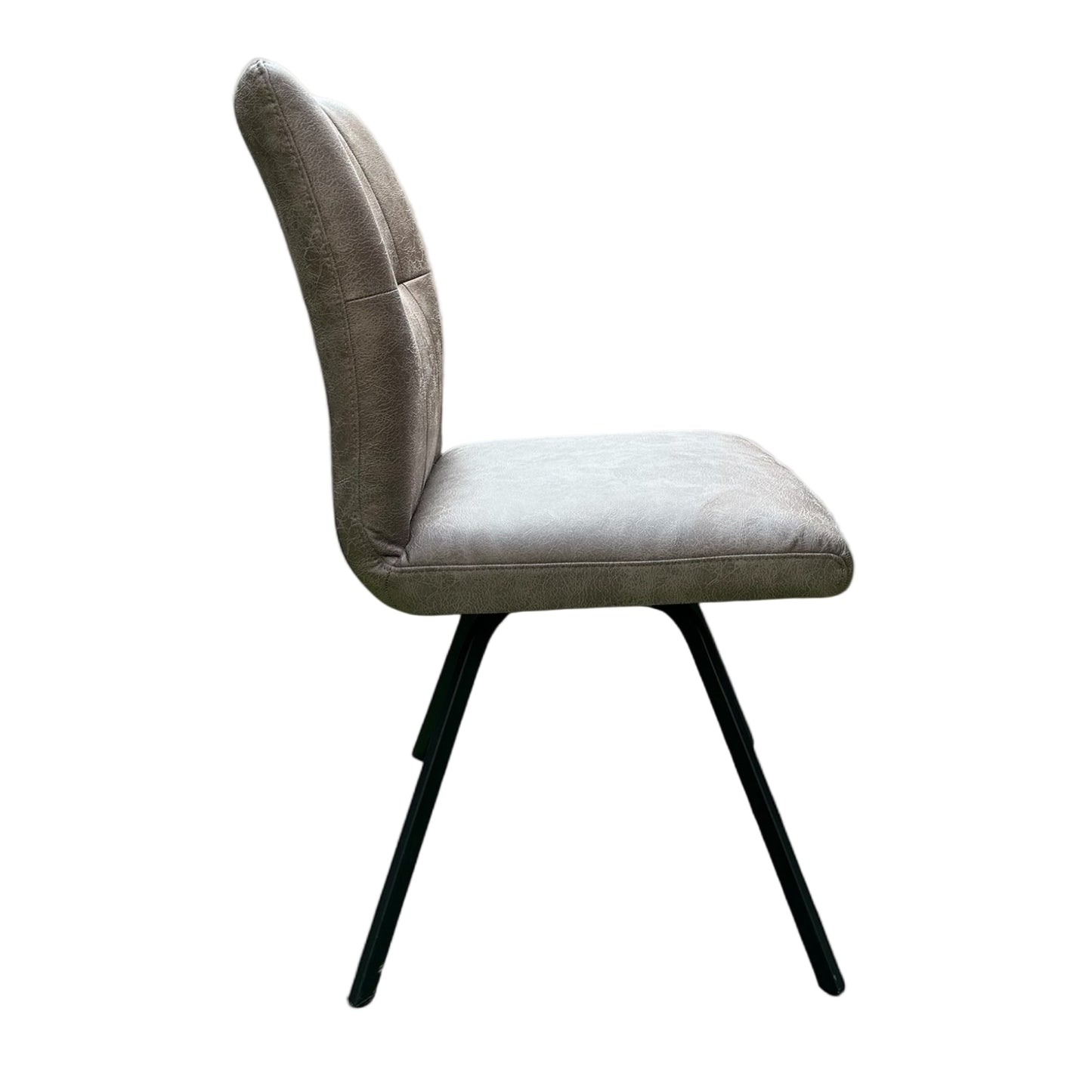 Selmy 2 Steel PU Swivel Dining Chair - Pieces For Places