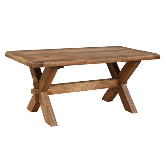 Sandbanks Mango Wood Trestle Coffee Table - Pieces For Places