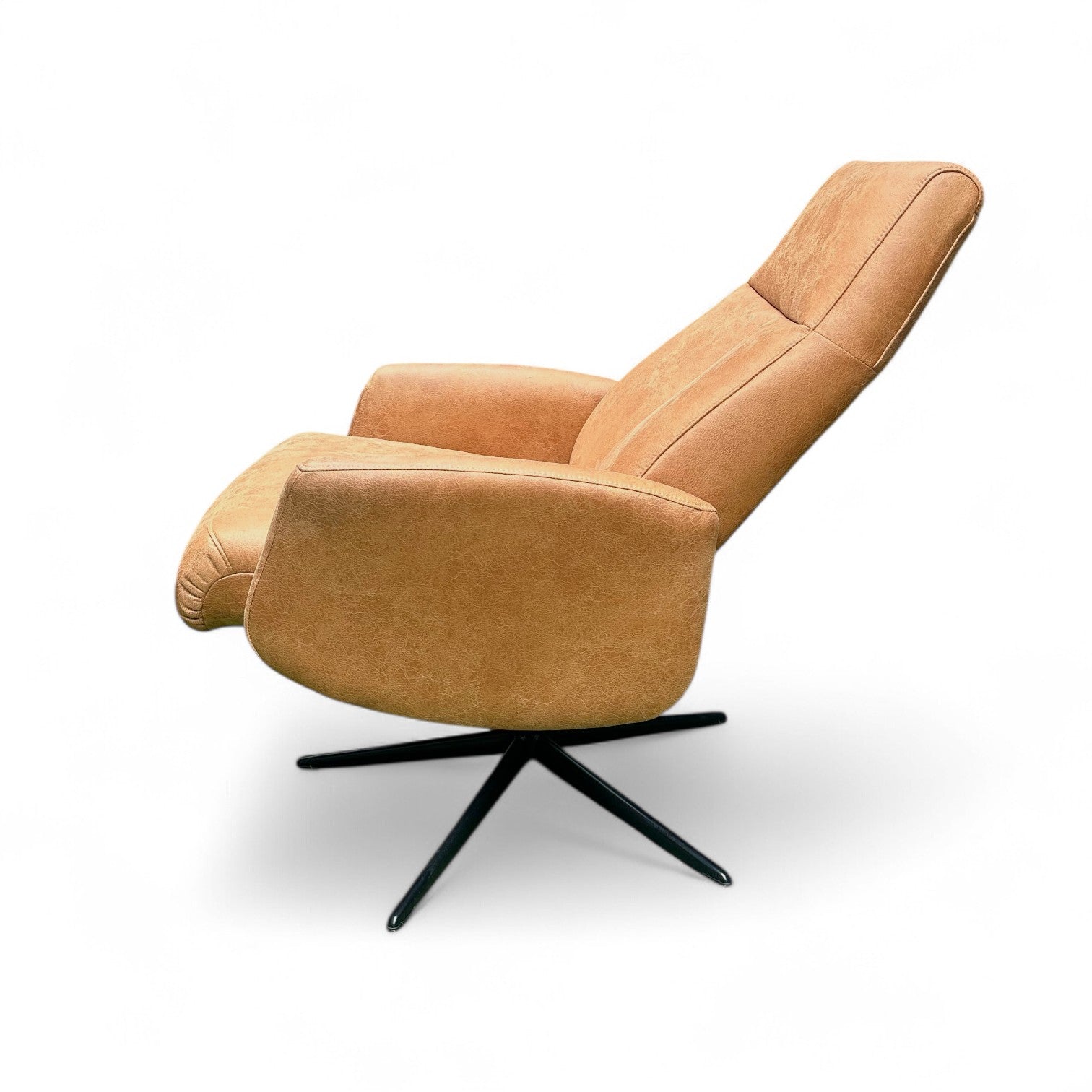 Tan Hygge Reclining Chair & Stool - Pieces For Places