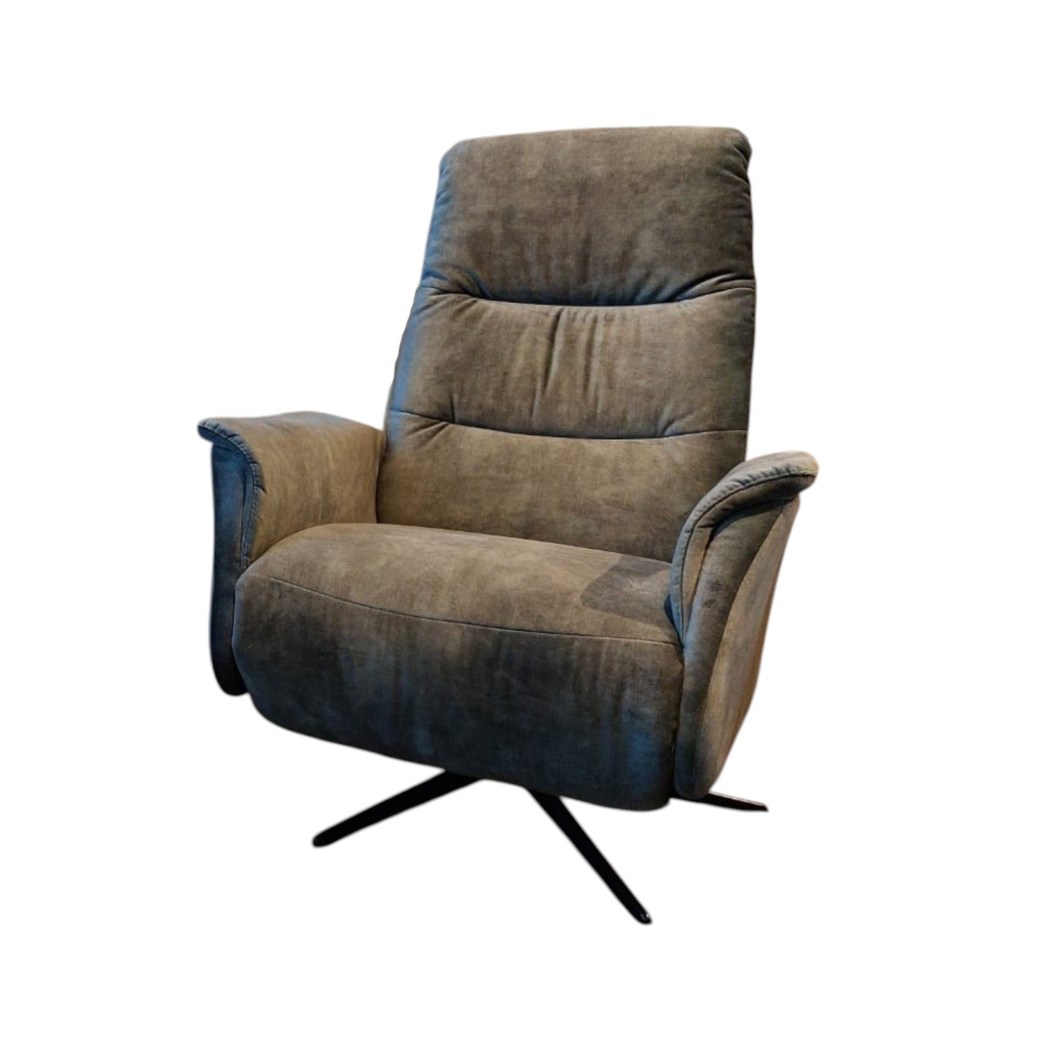 Tate Electric Recliner Chair in Jade Velvet - Pieces For Places