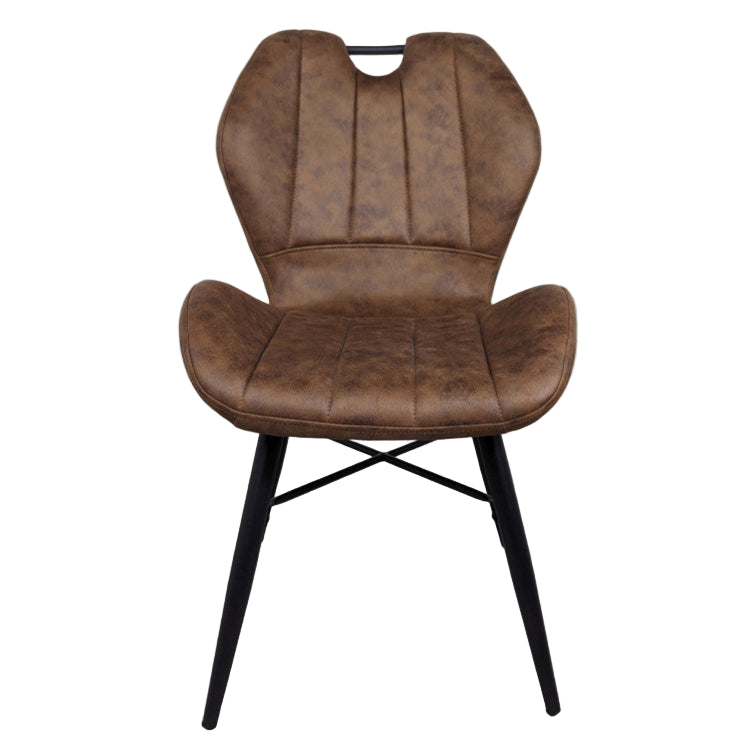 Verona Brown Pu Leather Dining Chair - Pieces For Places