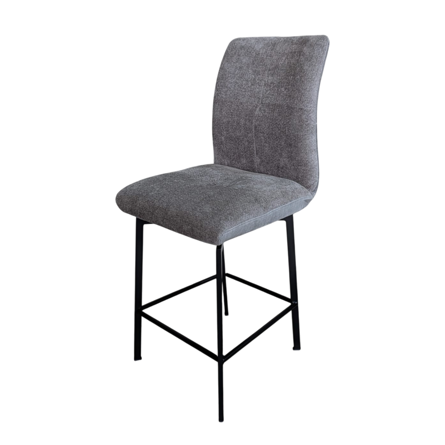 Grey Fabric Selmy 1 Barstools (set of 2)