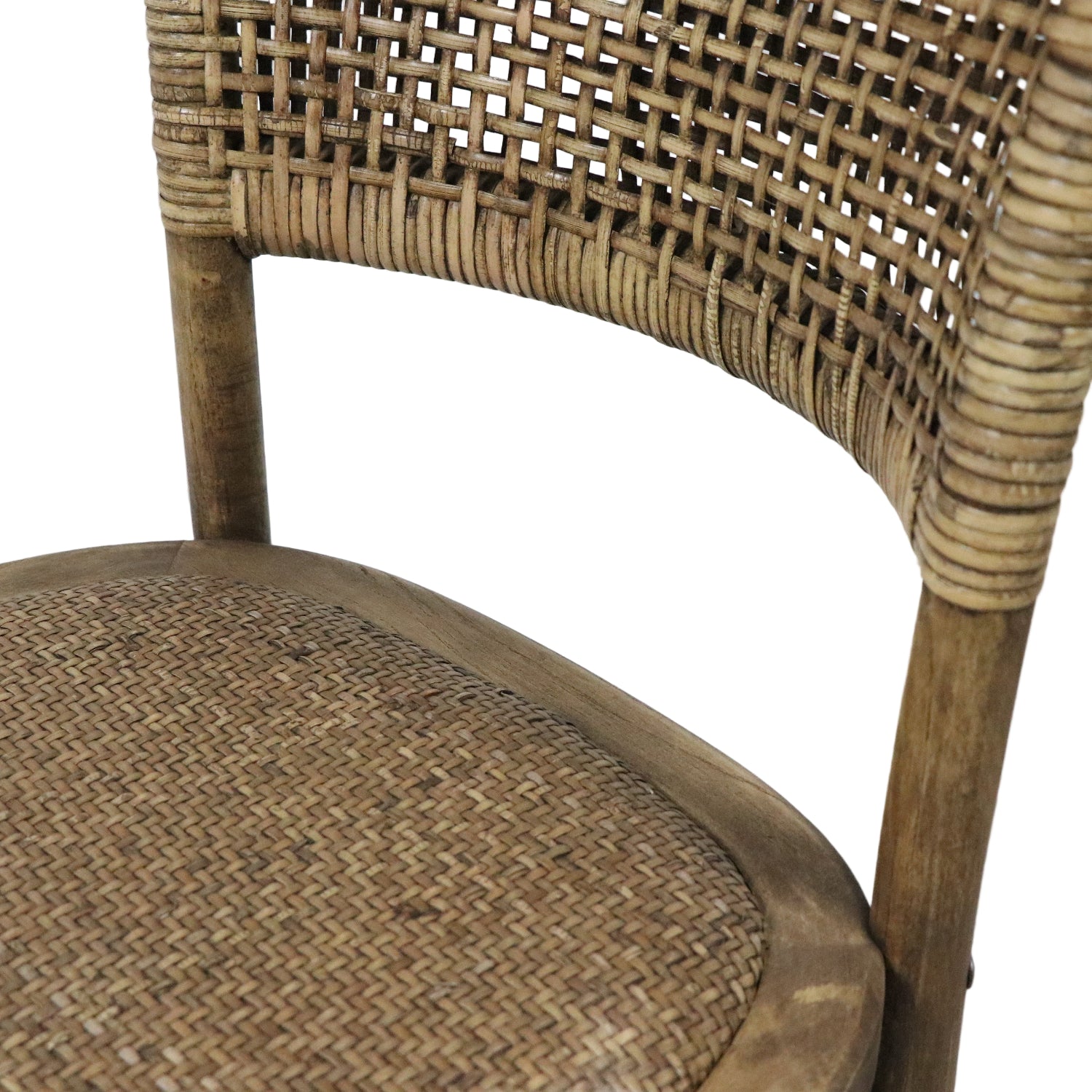 Oyster Oak Woven Back Dining Chair - Pieces For Places