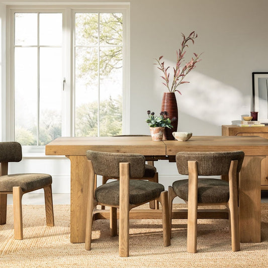 Wyatt Reclaimed Oak Extending Dining Table
