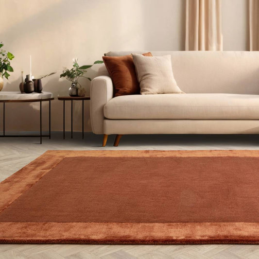 Rust Ascot Rug - 200cm x 290cm