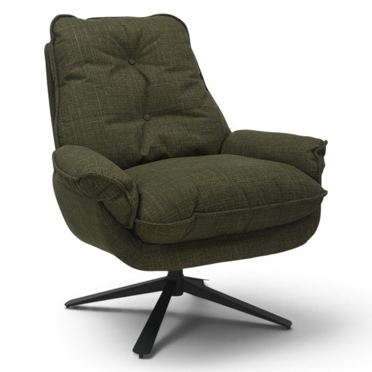 Barlow Occasional Swivel Chair - Olive Green