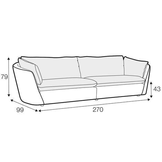 Bonnie 3 Seater XL Sofa