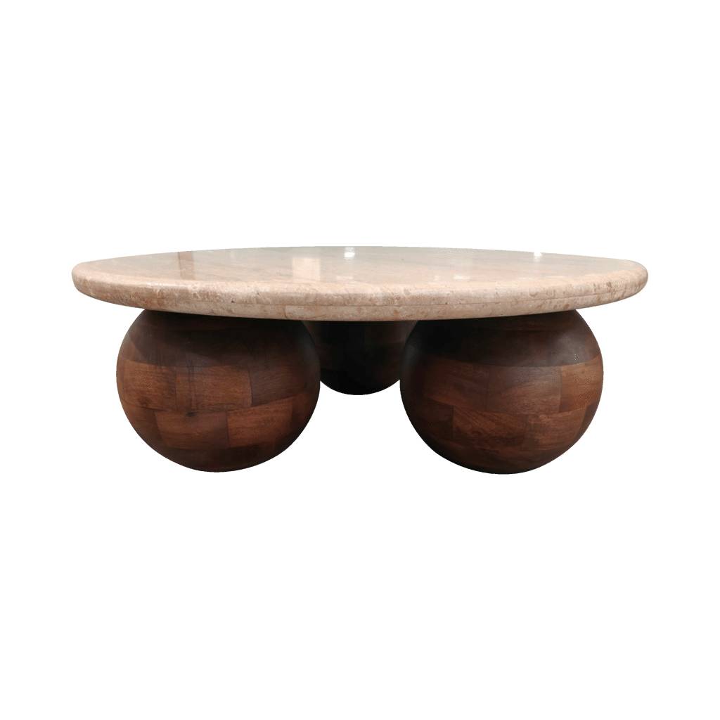 Bosen 80cm Round Ceramic Coffee Table - Pieces For Places