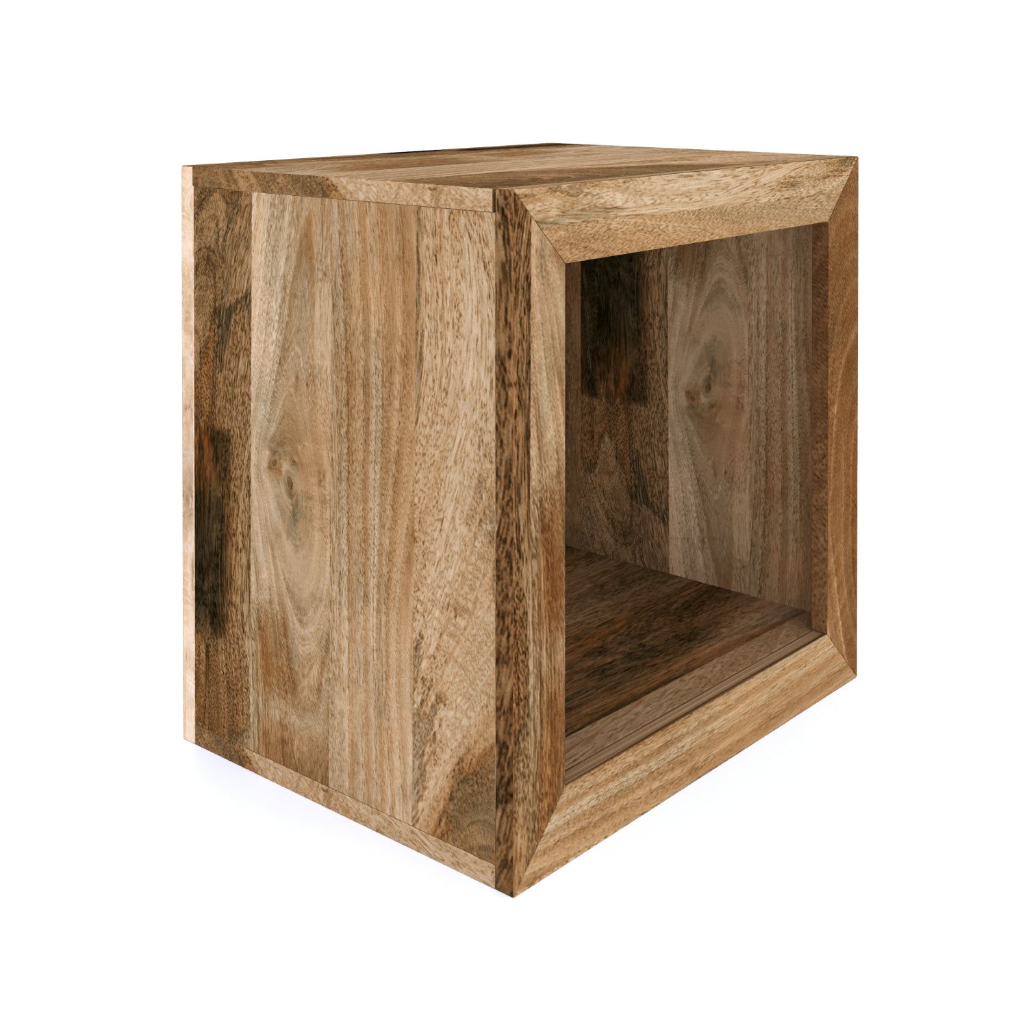 Boxy Mango Cube Side Table - Pieces For Places