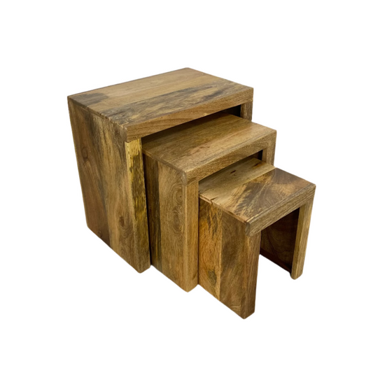 Boxy Mango Nest of Tables - Pieces For Places