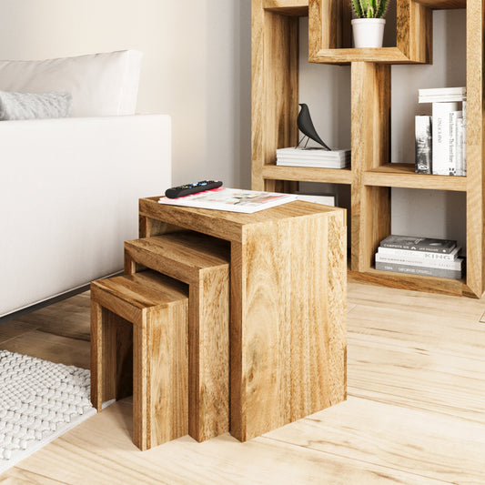 Boxy Mango Nest of Tables - Pieces For Places