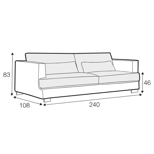 Brandon 3 Seater Sofa - Pieces For Places