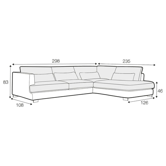 Brandon Set 2 Chaise Sofa - Pieces For Places