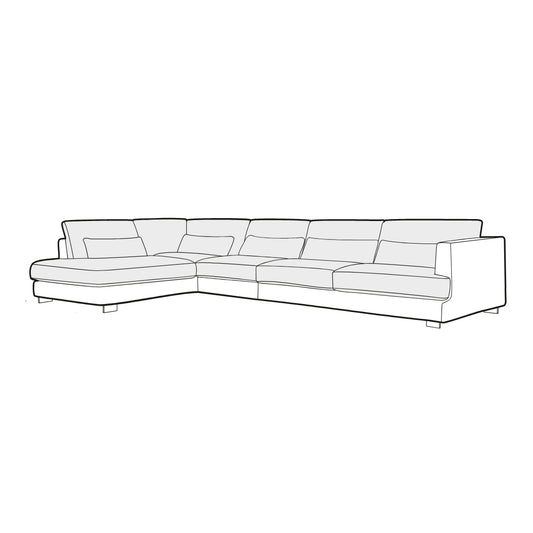 Brandon Set 4 Chaise Sofa - Pieces For Places
