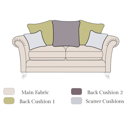 Canterbury 2 Seater Pillow Back Sofa